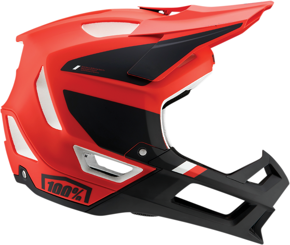 100% Trajecta Helmet - Fidlock - Cargo - Fluo Red - Large 80003-00011