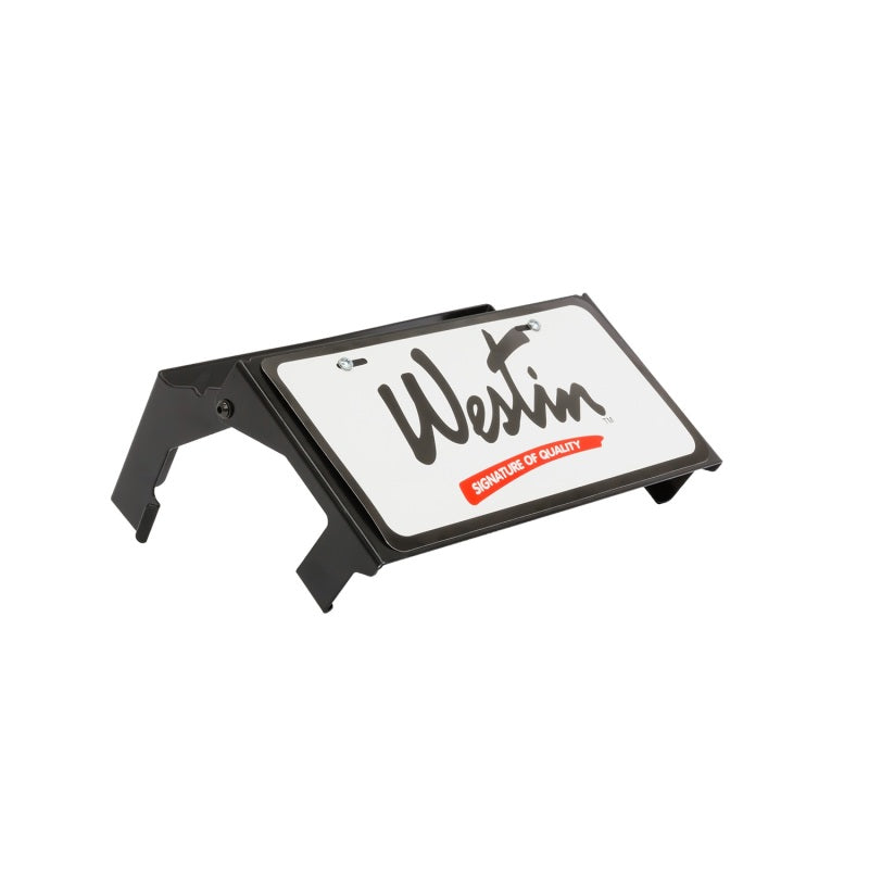 Westin MAX Winch Tray License Plate Bracket - Black 46-20055