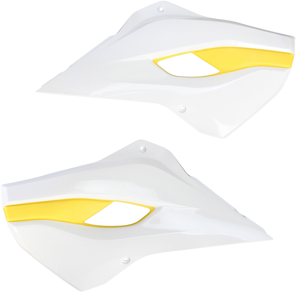 ACERBIS Radiator Shrouds - White/Yellow 2393411070