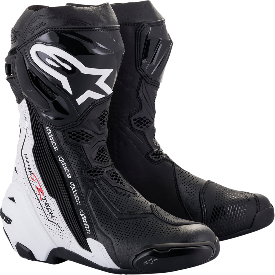 Botas ALPINESTARS Supertech V - Negro/Blanco - US 9 / EU 43 2220121-12-43 