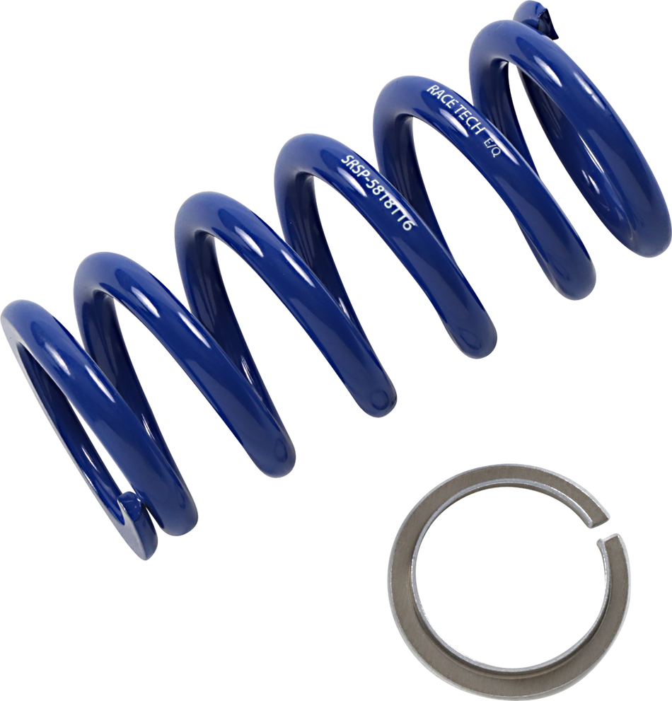 RACE TECH Rear Spring - Blue - Sport Series - Spring Rate 649.58 lbs/in SRSP 5818116