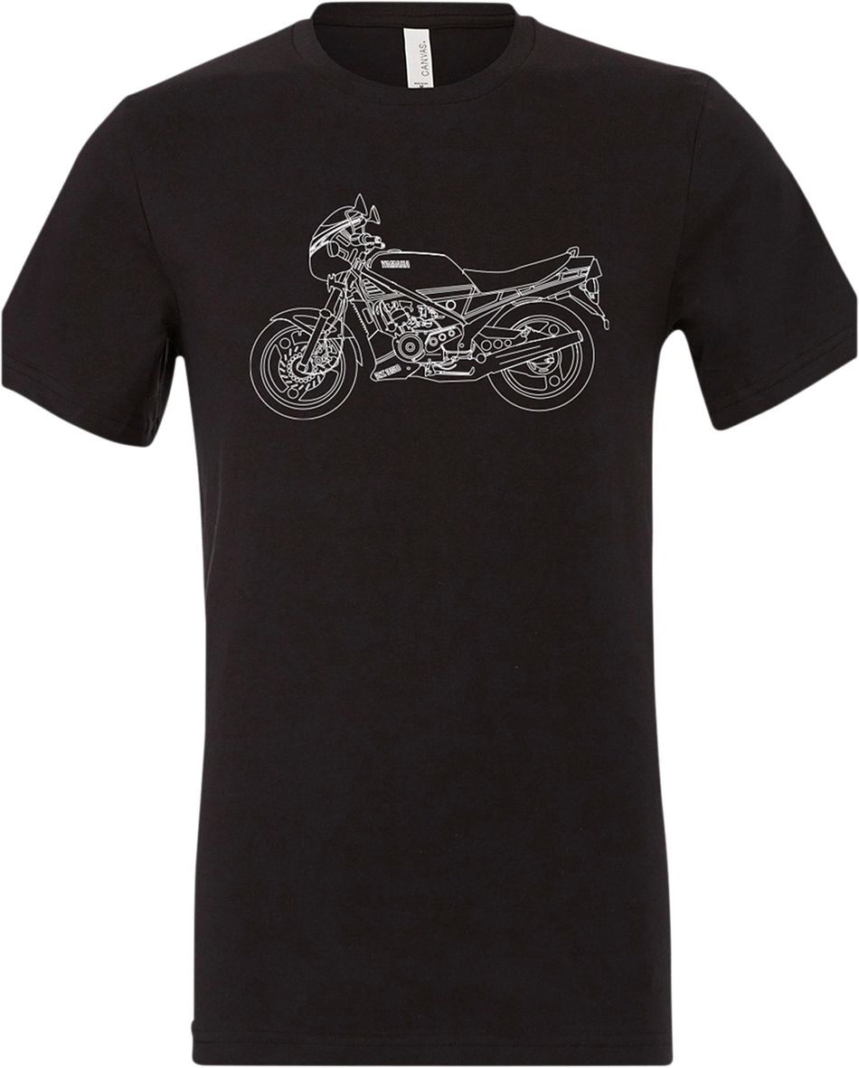 YAMAHA APPAREL Yamaha RZ350 T-Shirt - Black - Medium NP21S-M1973-M