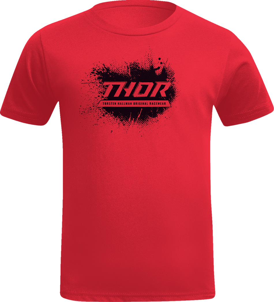 THOR Youth Aerosol T-Shirt - Red - Small 3032-3721