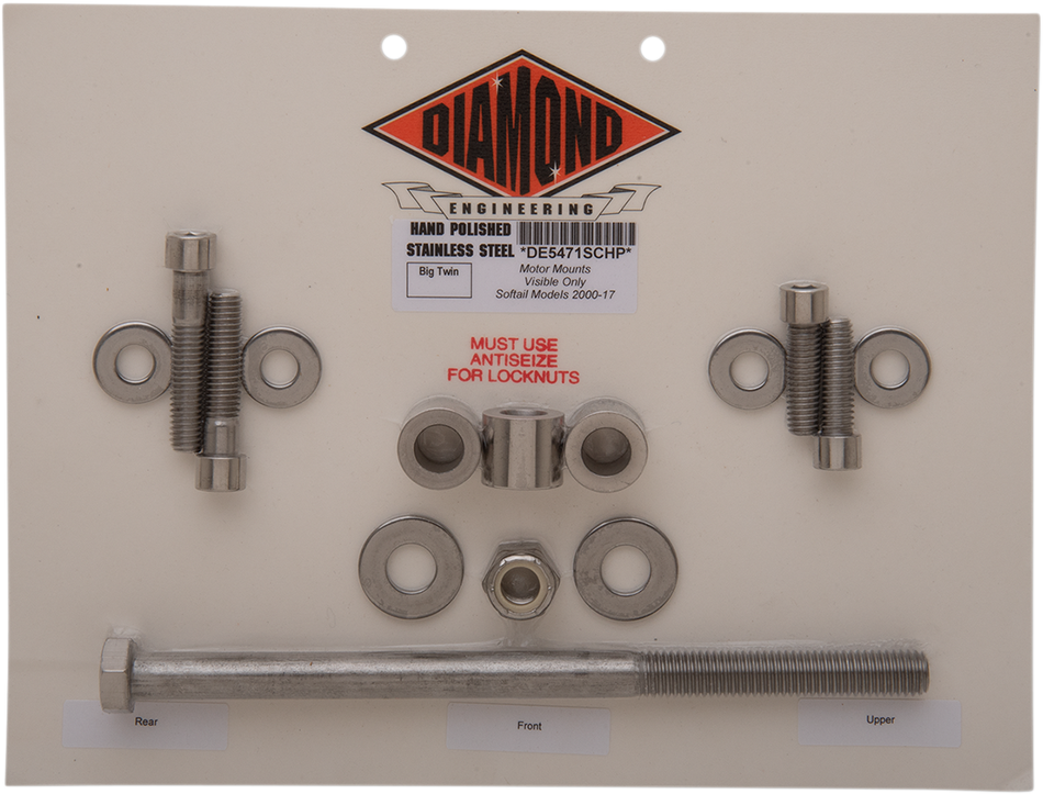 Kit de pernos DIAMOND ENGINEERING - Soporte de motor - Softail DE5471SCHP 