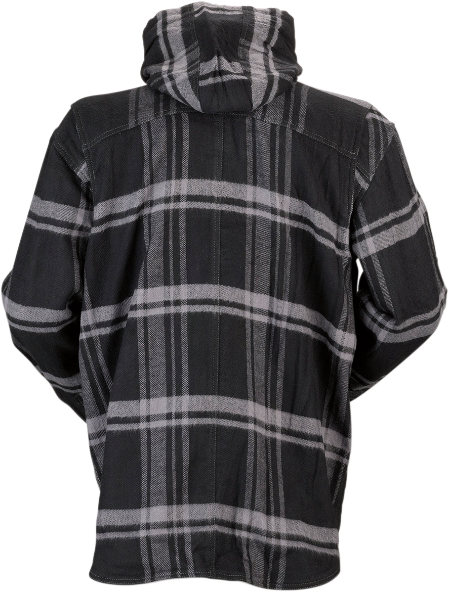 Z1R Timber Flannel Shirt - Black/Gray - 5XL 3040-2839