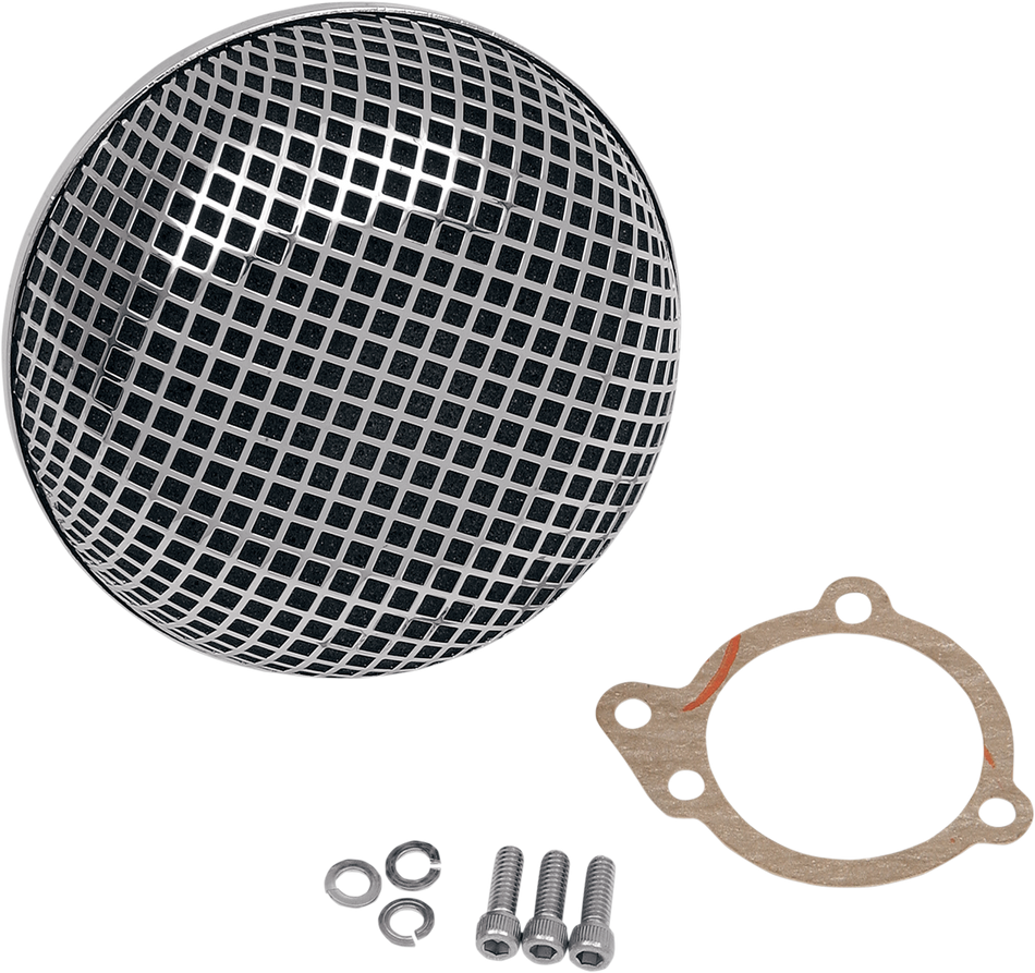 DRAG SPECIALTIES Bob Air Cleaner - Super E and G Carburetor 14-0110SS