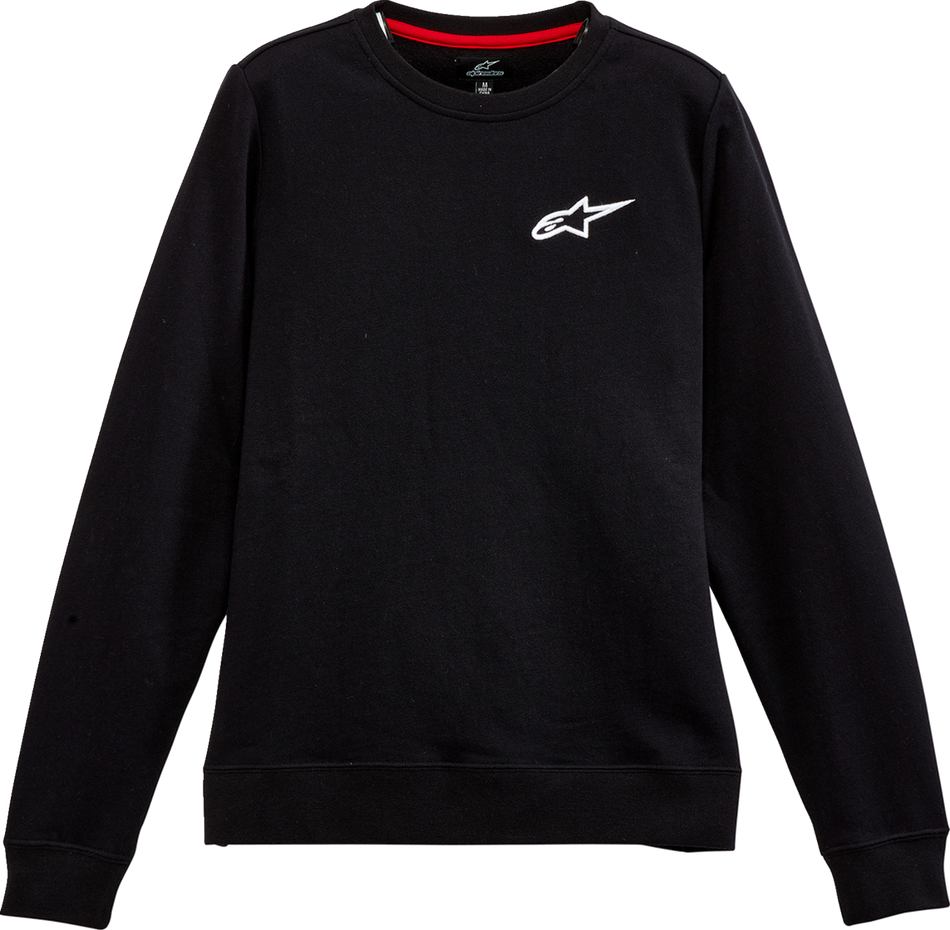 ALPINESTARS Women's Ageless Crew Fleece - Black - XL 12325182010XL