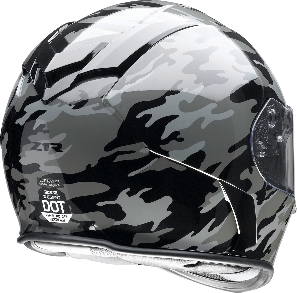 Z1R Warrant Helm - Camo - Schwarz/Grau - XL 0101-14369 