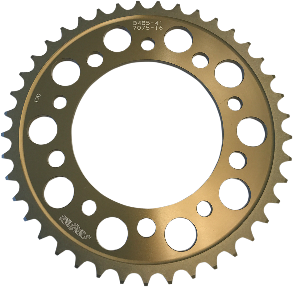 SUNSTAR SPROCKETS Rear Sprocket - 41 Tooth - Yamaha - Gold 5-348541