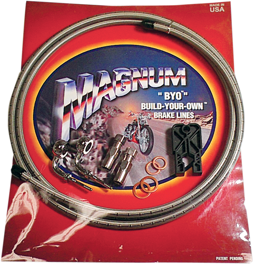 MAGNUM Bremsleitungssatz - Einzelscheibe - 10mm-35 - 6' - Edelstahl 396135A 