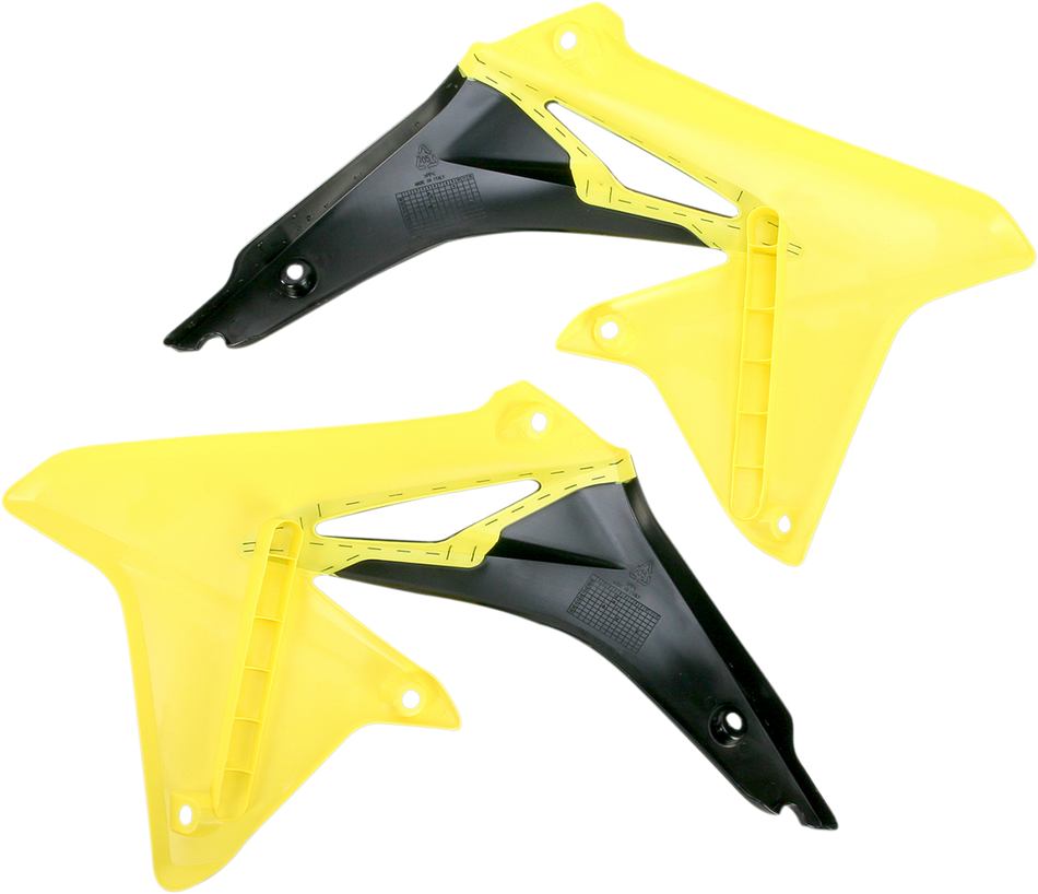 ACERBIS Radiator Shrouds - Yellow/Black 2113861017