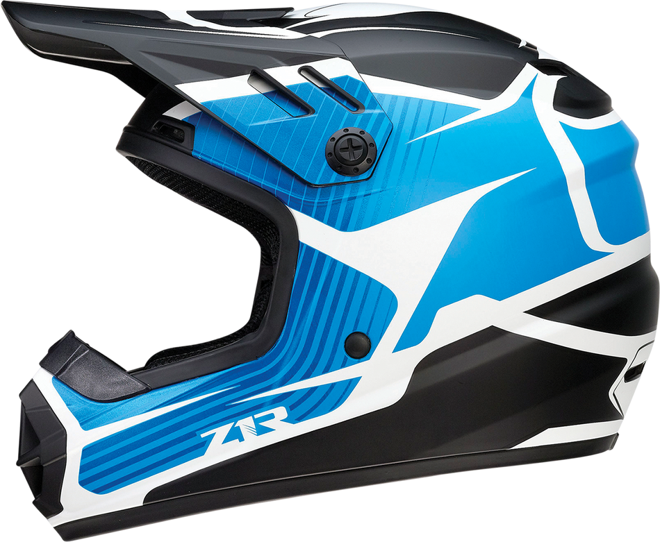 Z1R Youth Rise Helmet - Flame - Blue - Small 0111-1448