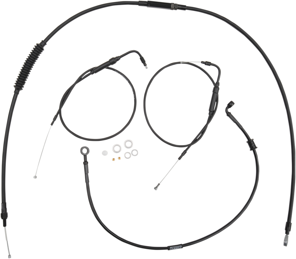 BURLY BRAND Handlebar Cable And Brake Line Kit - Clubman Handlebars B30-1097