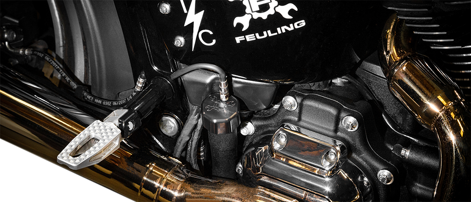 FEULING OIL PUMP CORP. Varilla de nivel ventilada - Negro - Softail 3086 