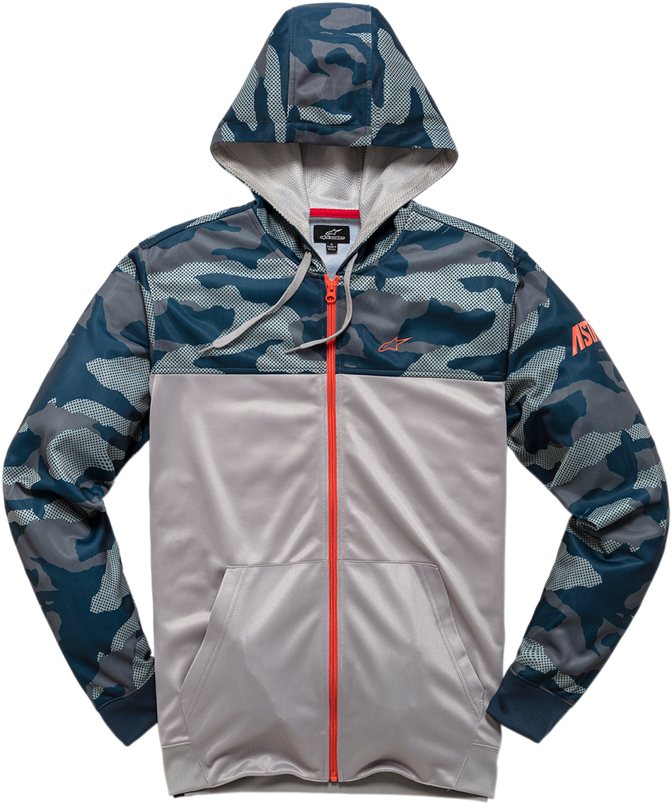 ALPINESTARS Reckon Zip Hoodie - Camo Navy - Medium 1210530009071M