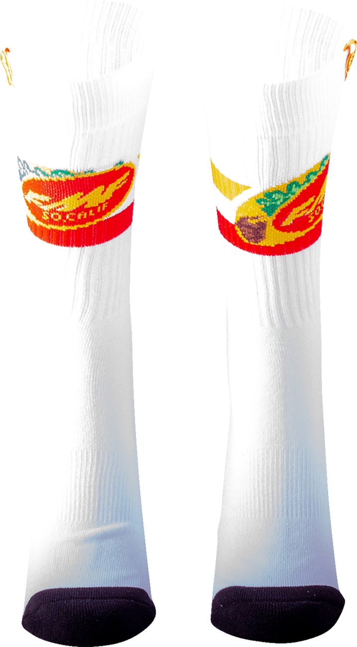 FMF Taco Tuesday Socks - White - One Size SP22194905 3431-0732