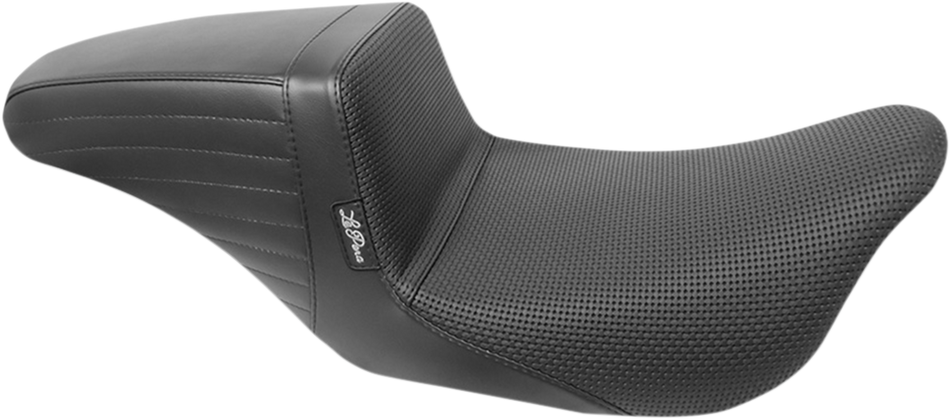 LE PERA Kickflip Daddy Long Legs Seat - Basketweave - Black - FL '08+ LK-597DLBW