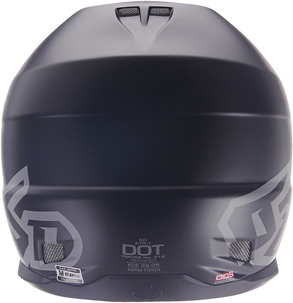 6D ATR-1 Helmet - Matte Black - Small 10-3705