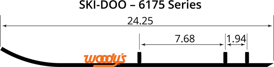 WOODY'S Executive Series Flat-Top Runner WSD-6175