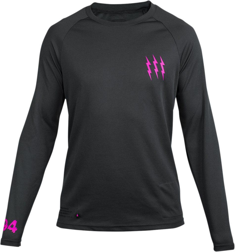 MUC-OFF USA Riders Long-Sleeve Jersey - Gray - Small 20019