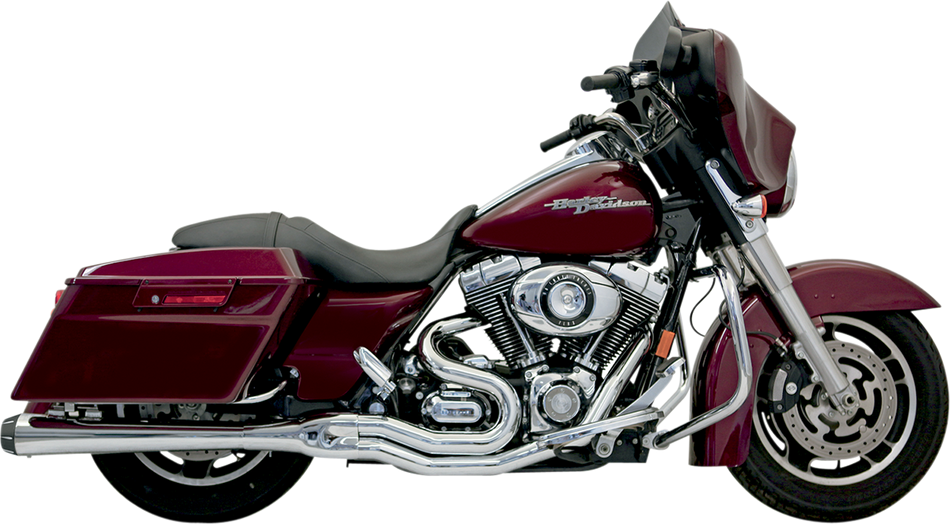 BASSANI XHAUST B4 2:1 Exhaust - Chrome - Megaphone FLH-747