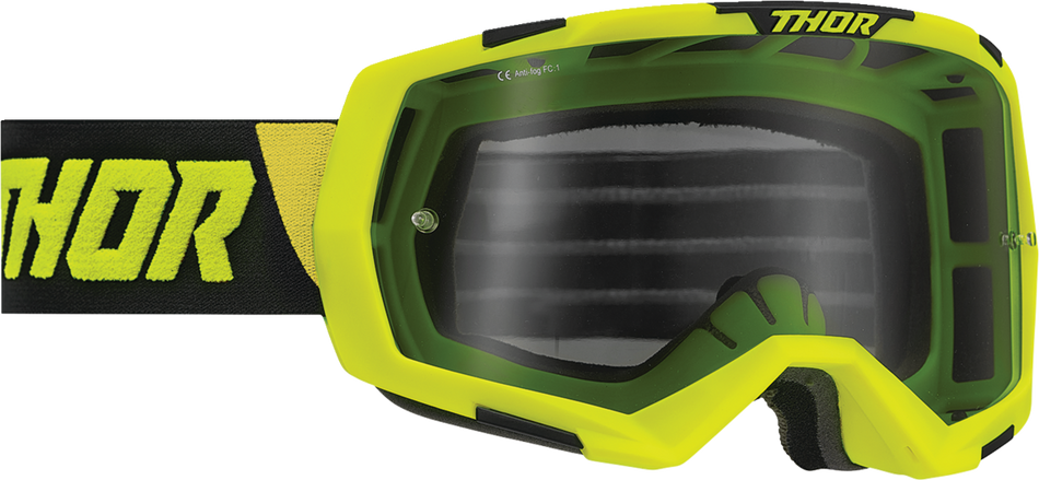 THOR Regiment Goggles - Lime/Black - Smoke 2601-2965