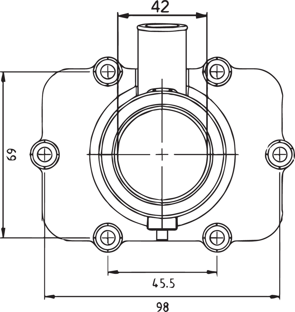 KIMPEX Carburetor Flange - Ski-Doo 301748