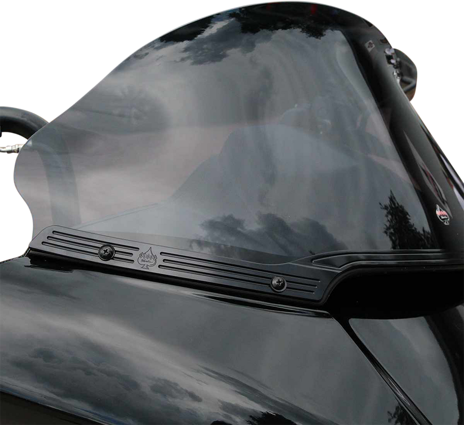 KLOCK WERKS Windshield Trim - KERF - Blacked Out KWW-01-0582