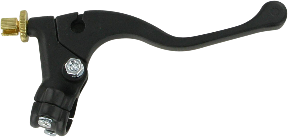 Parts Unlimited Lever Assembly - Left Hand - Shorty - Honda - Black 43-1104l