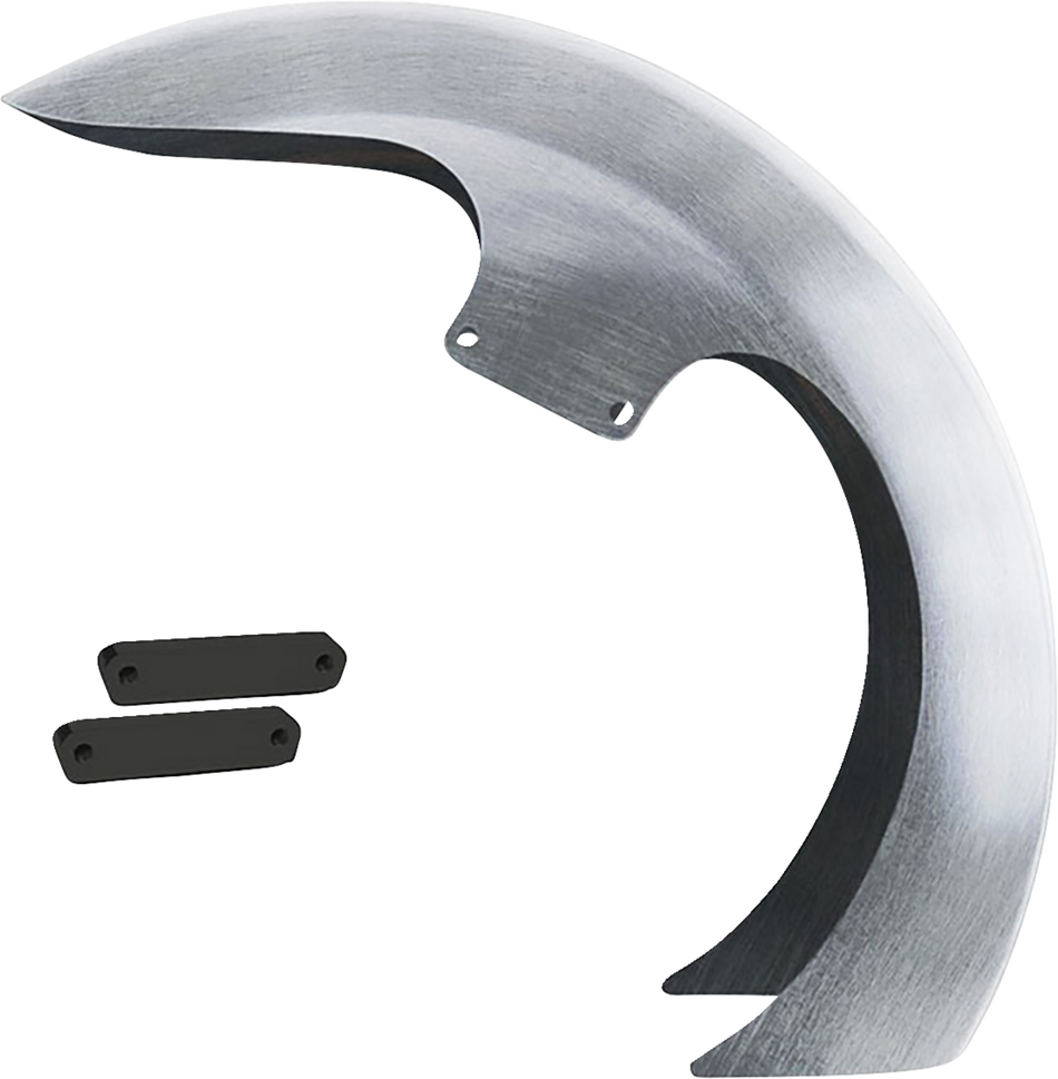 PAUL YAFFE BAGGER NATION DEI Front Fender - 21" Wheel - With Black Adapters DEI21-14L-B