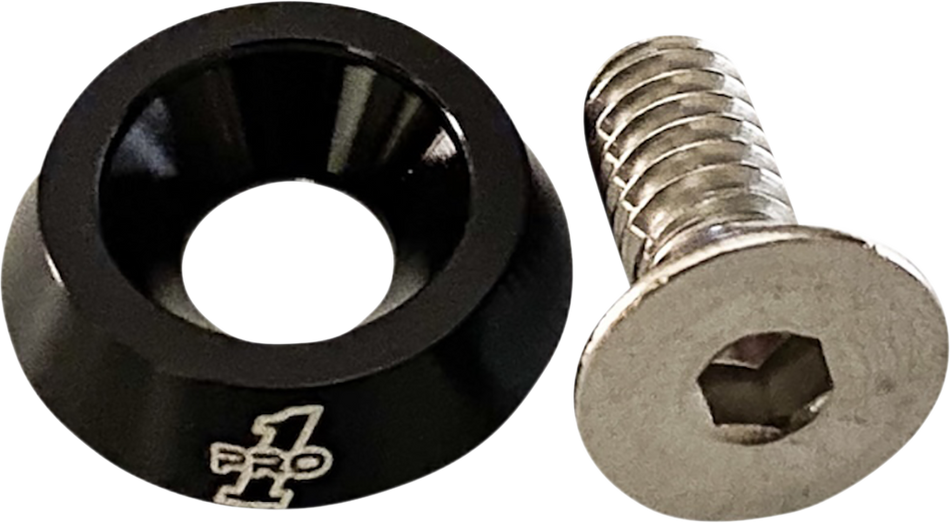 PRO-ONE PERF.MFG. Seat Bolt - 1/4"-20 - Black 100200