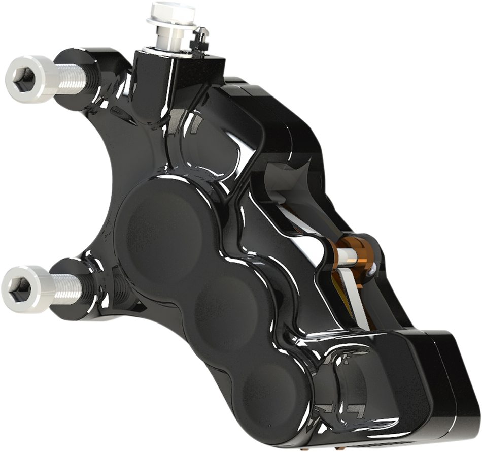 ARLEN NESS 6-Piston Caliper - Front Left - Black - 11.8" 02-215