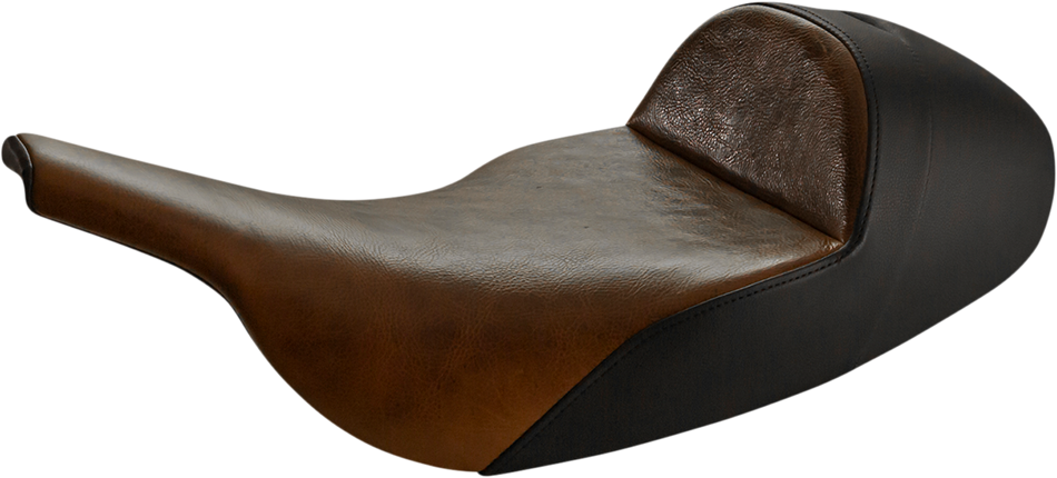 SADDLEMEN Seat - Lariat Solo - Low - Distressed Brown 897-07-0041