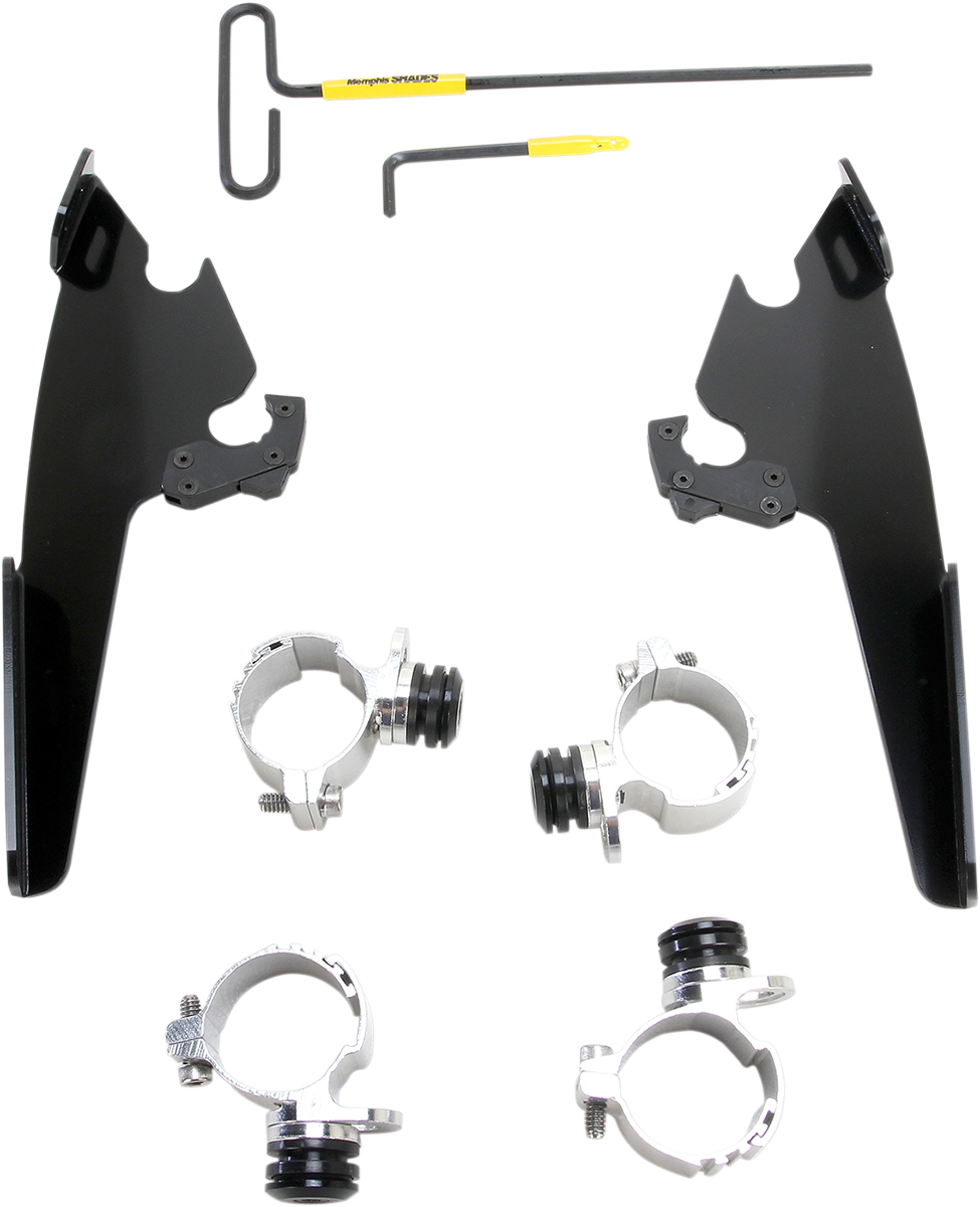 MEMPHIS SHADES Fats/Slim Mounting Kit - Black - XL883 MEB2001