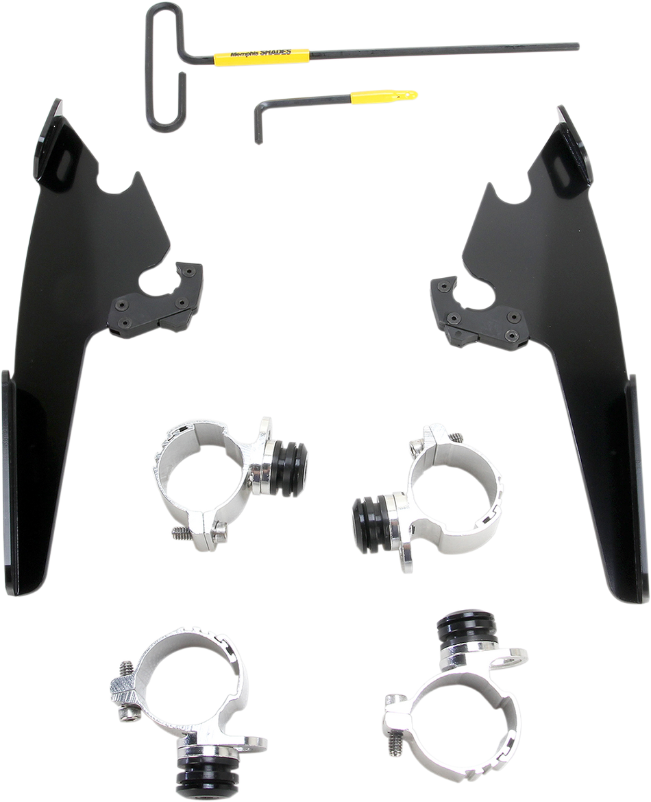 MEMPHIS SHADES Fats/Slim Mounting Kit - Black - XL883 MEB2001