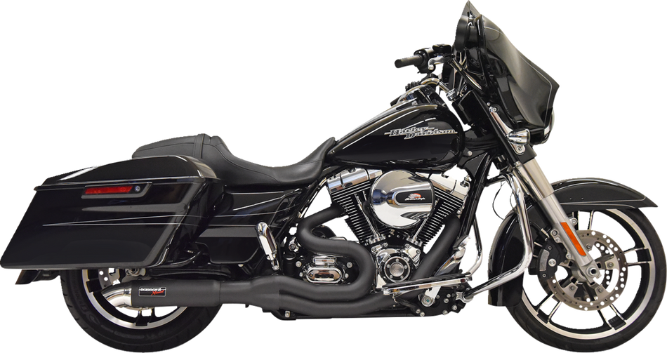 BASSANI XHAUST 2:1 Exhaust - Hotrod - Black 1F67B