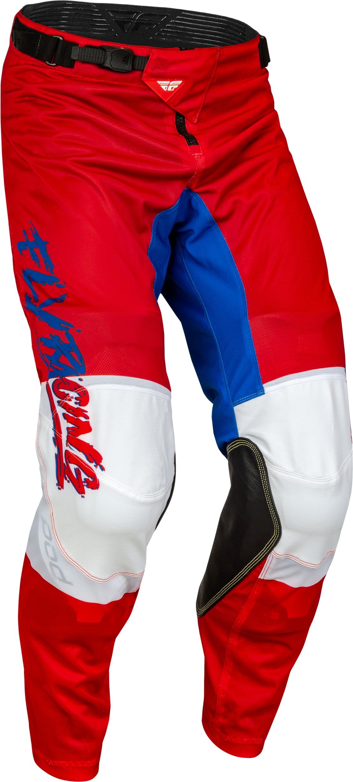 FLY RACING Youth Kinetic Mesh Khaos Pants Red/White/Blue Sz 22 377-34422