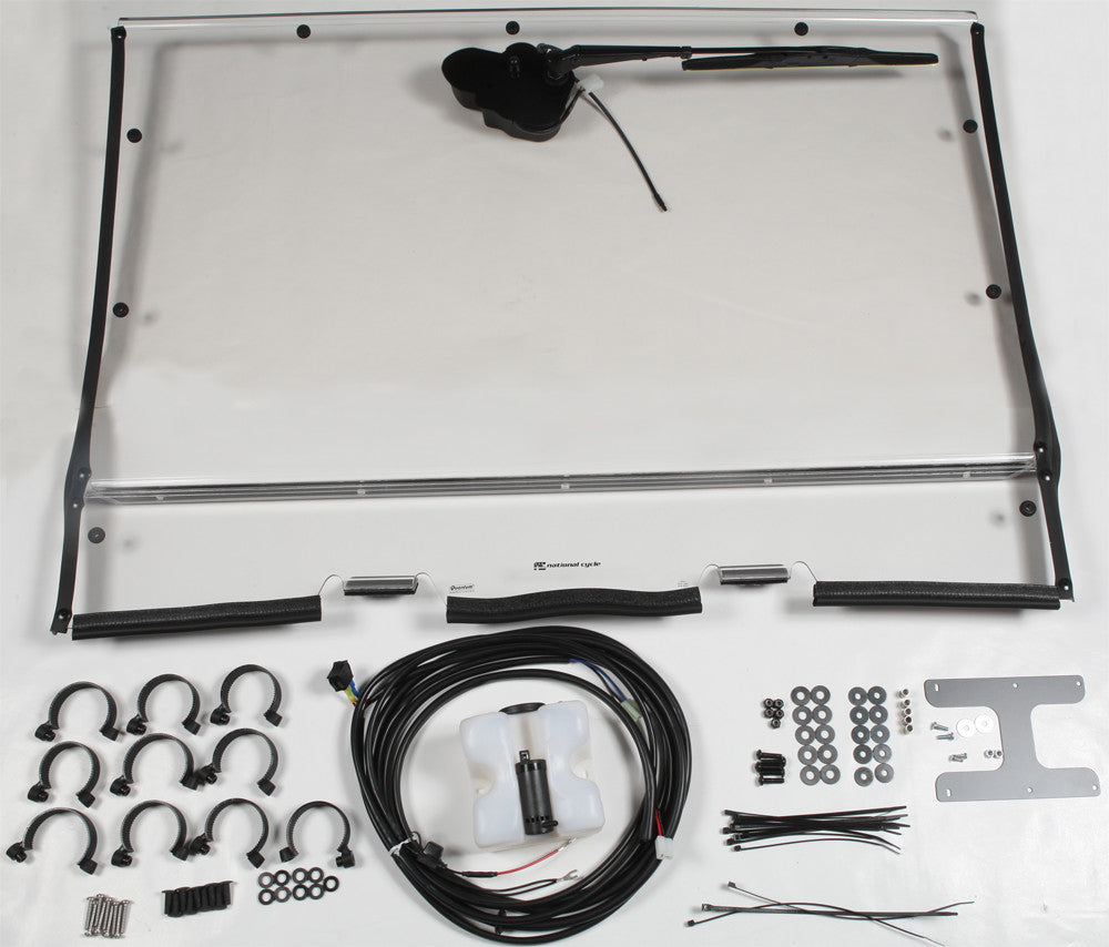 NATIONAL CYCLEUtv Lexan Full Windshield W/Wash 'n' WipeN30205
