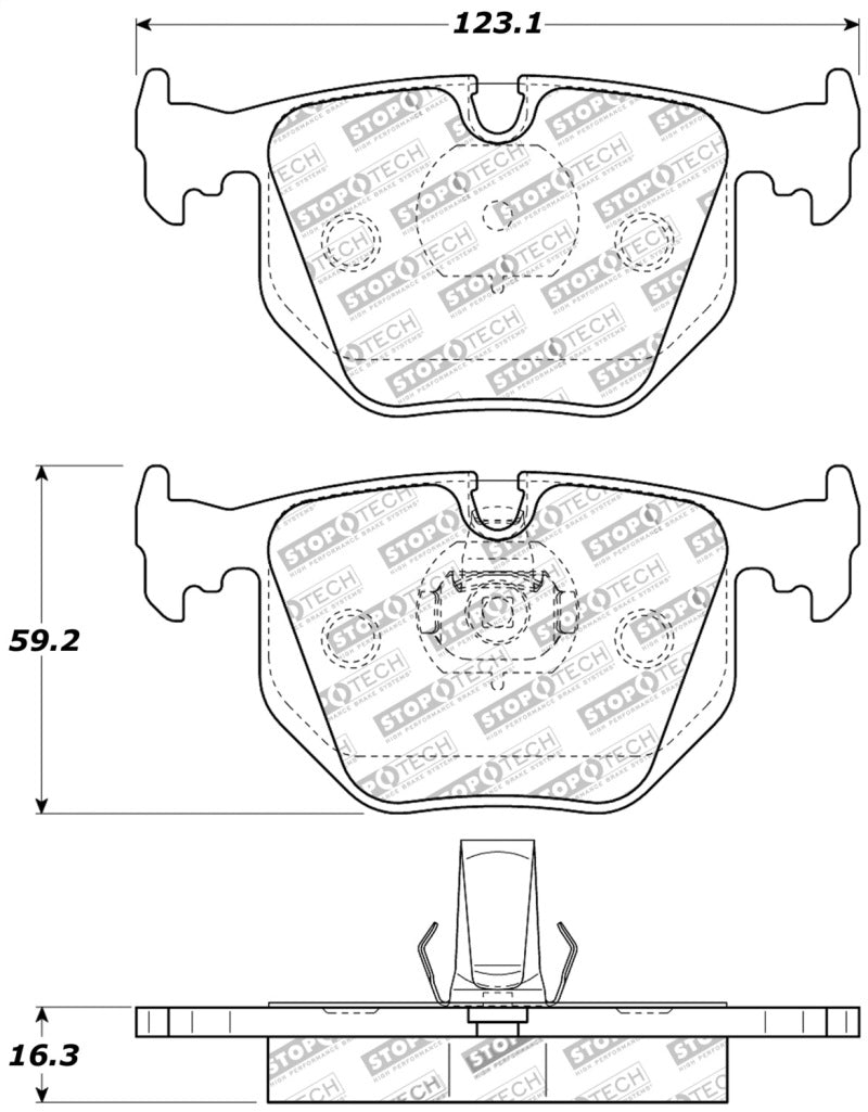 StopTech Performance 01-07 BMW M3 E46 / 00-04 M5 / 04-09 X3 / 00-06 X5 / 1/06-09 Z4 / 9/00-07 330 / 309.0683