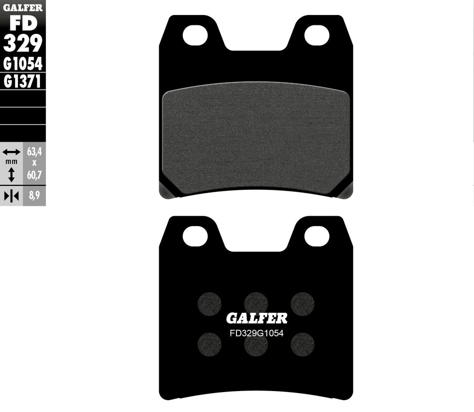 GALFER Brake Pads Semi Metallic Fd329g1054 FD329G1054