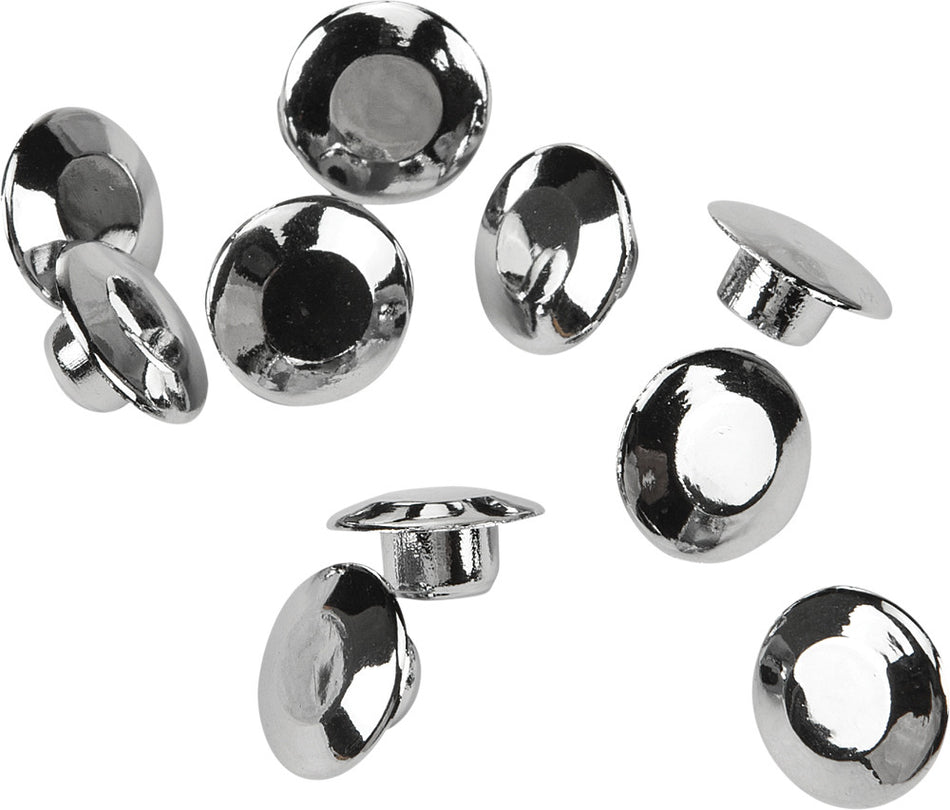 HARDDRIVE Handlebar Clamp Plug Caps Chrome 10/Pk 03-0107-10