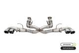Corsa 2020 Corvette C8 3in Xtreme Cat-Back Exhaust 4.5in Pol Quad Tips - Integrates stock AFM Valve 21102
