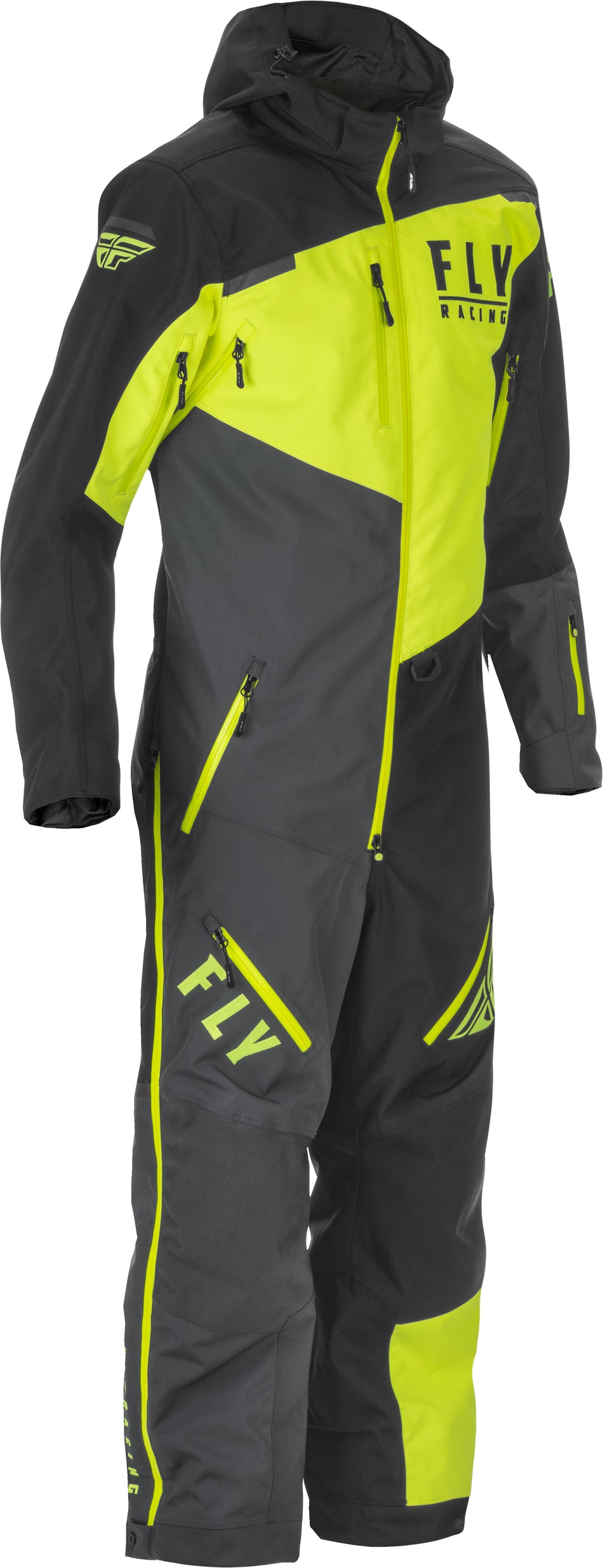 FLY RACING Cobalt Monosuit Shell Black/Grey/Hi-Vis 2x 470-41552X