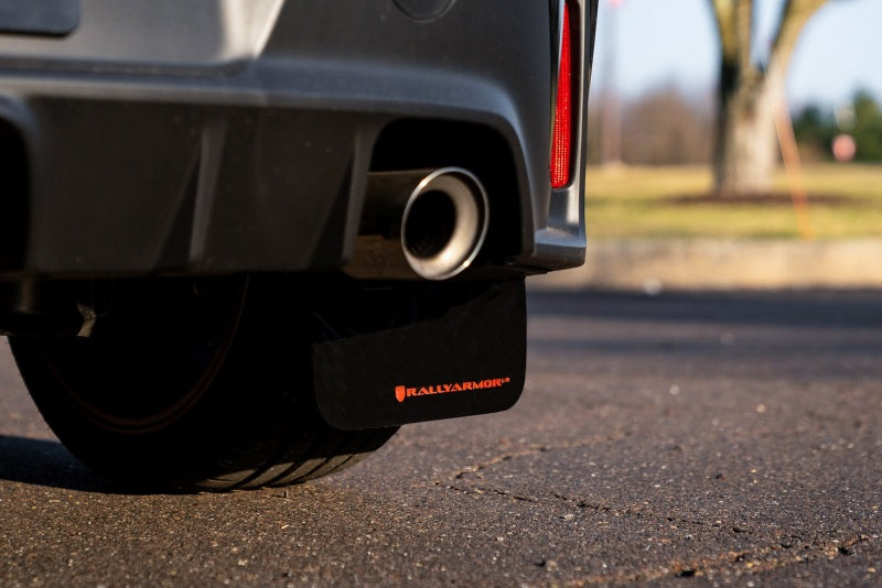 Rally Armor 2023 Toyota GR Corolla Black UR Mud Flap w/ White Logo MF89-UR-BLK-WH