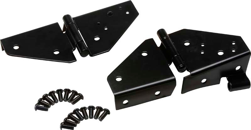 Kentrol 76-95 Jeep CJ/Wrangler YJ Windshield Hinge Pair - Powdercoat Black 50403