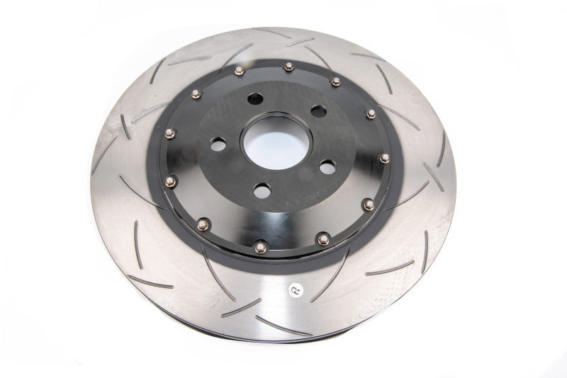 DBA 02-10 WRX / 13+ FR-S / 13+ BRZ Premium  Front Slotted 5000 Series 2 Piece Rotor w/ Black Hat 5010BLKS