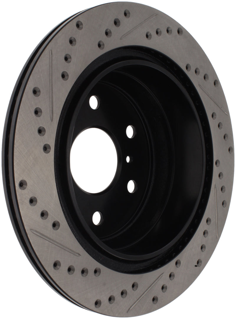 StopTech 07-10 GMC Sierra (w/ Rear Drum) / 07-09 GMC Yukon Rear Left Slotted & Drilled Rotor 127.66065L