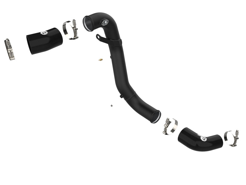 aFe Kia Stinger 18-22 V6-3.3L (tt) BladeRunner Cold Charge Pipe- Black 46-20509-B