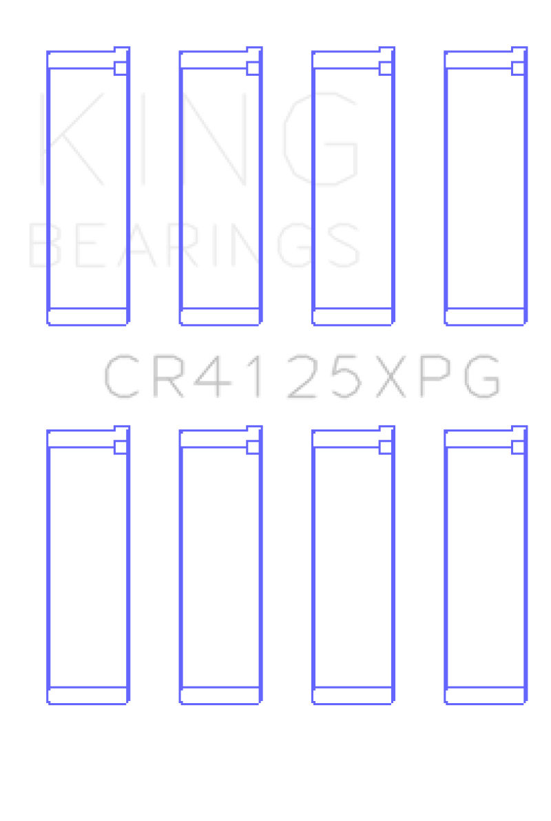 King Subaru EJ20/EJ22/EJ25 (Suites 52mm Journal Size) (Size STDX) Tri-Metal Perf Rod Bearing Set GCR4125XPGSTDX