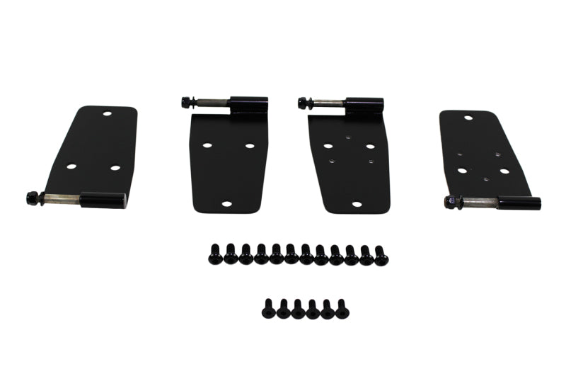 Kentrol 76-93 Jeep CJ/Wrangler YJ Hardtop Door Hinge Set 4 Pieces - Powdercoat Black 50420